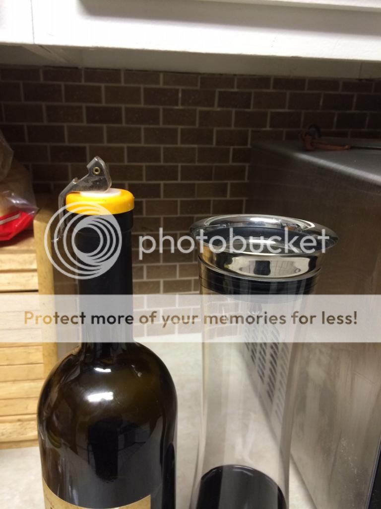 What do you use to reclose an unfinished bottle of wine?