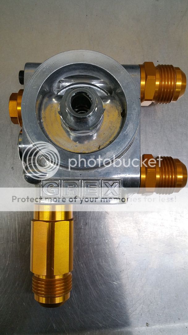 GA Greddy Oil Filter Relocation with Thermostat GReddy 12401114