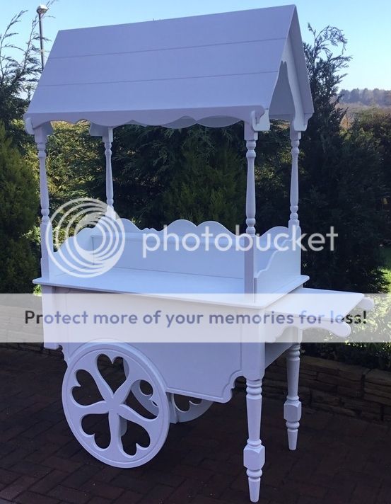 Candy Carts For Sale, Fully Collapsable Sweet Cart , Heart Wheels, Turned Legs eBay